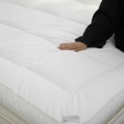 ⁦لباد مرتبة من طبقتين بارتفاع 14 سم، 100% قطن، مع إطار مطاطي⁩ - الصورة ⁦2⁩