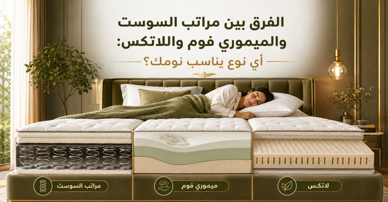 الفرق بين مراتب السوست والميموري فوم